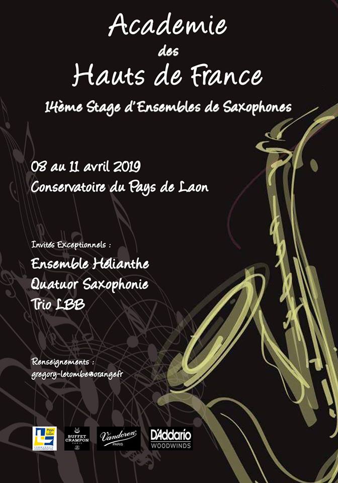 Adolphesax.com Curso Hautes de France April 2019 2